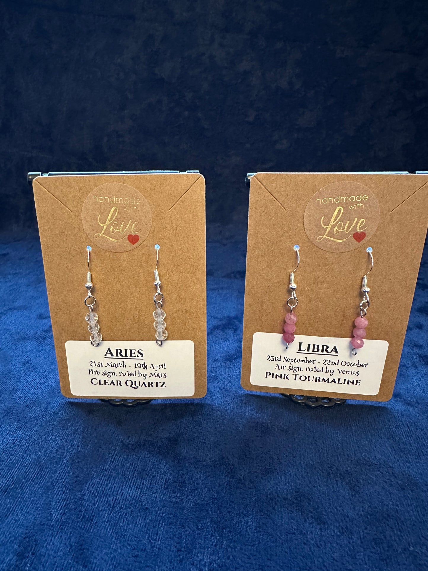 Earrings - Birthstone and Zodiac with GEMSTONES