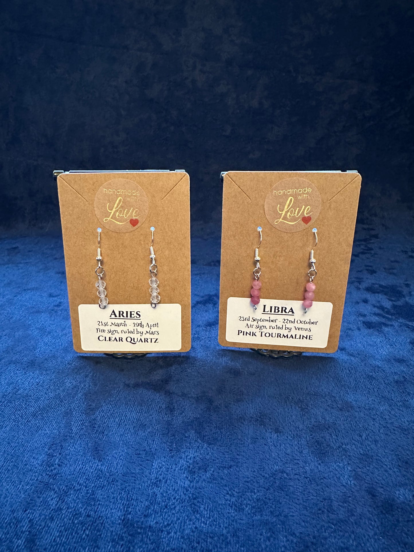 Earrings - Birthstone and Zodiac with GEMSTONES